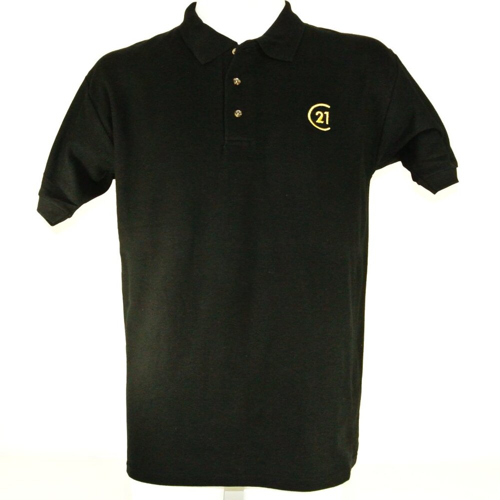 CENTURY 21 Real Estate Employee Uniform Men's Black Polo Shirt Size L Large